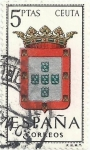 Stamps Spain -  ESCUDOS DE CAPITAL DE PROVINCIA. GRUPO V. Nº 55. CEUTA. EDIFIL 1702