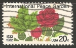 Stamps United States -  Jardín Internacional de la Paz)