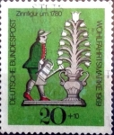 Stamps Germany -  Intercambio ma2s 0,25 usd 20+10 pf. 1969