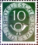 Stamps Germany -  Intercambio 0,20 usd 10 pf. 1951