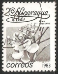 Stamps Nicaragua -  Bixa orellana