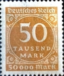 Stamps Germany -  Intercambio jxi 0,20 usd 50000 m. 1923