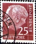 Stamps Germany -  Intercambio 0,40 usd 25 pf. 1954