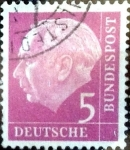 Stamps Germany -  Intercambio 0,20 usd 5 pf. 1954