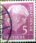 Stamps Germany -  Intercambio 0,20 usd 5 pf. 1954