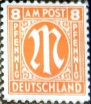 Stamps Germany -  Intercambio 2,00 usd 8 pf. 1945