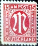 Stamps Germany -  Intercambio 0,20 usd 15 pf. 1945