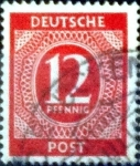 Stamps Germany -  Intercambio 0,20 usd 12 pf. 1946