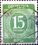 Stamps Germany -  Intercambio ma2s 0,20 usd 15 pf. 1946