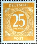 Stamps Germany -  Intercambio ma3s 0,20 usd 25 pf. 1946