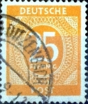 Stamps Germany -  Intercambio ma3s 0,60 usd 25 pf. 1946