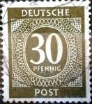 Stamps Germany -  Intercambio ma2s 0,20 usd 30 pf. 1946