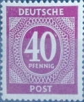 Sellos de Europa - Alemania -  Intercambio 0,20 usd 40 pf. 1946