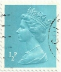 Sellos del Mundo : Europa : Reino_Unido : SERIE ISABEL II TIPO MACHIN. VALOR FACIAL 1/2 p. YVERT GB 605