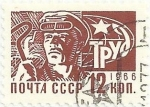 Stamps Russia -  URSS. SOCIEDAD Y TECNOLOGIA. OBRERO. YVERT SU 3166