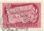 Stamps Hungary -  CENTENARIO DE LA REVOLUCIÓN DE 1848. NEMZETI DAL, VALOR FACIAL 60f. YVERT HU 889