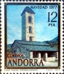 Sellos del Mundo : Europe : Andorra : Intercambio crxf2 1,25 usd 12 pta. 1977