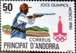 Stamps Andorra -  Intercambio fdxa 0,90 usd 50 pta. 1980