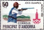 Sellos del Mundo : Europe : Andorra : Intercambio 0,90 usd 50 pta. 1980