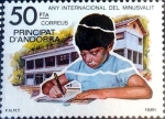 Sellos del Mundo : Europe : Andorra : Intercambio crxf2 1,25 usd 50 pta. 1981