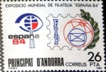 Sellos del Mundo : Europe : Andorra : Intercambio m2b 0,55 usd 26 pta. 1980