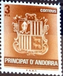 Sellos del Mundo : Europe : Andorra : Intercambio m1b 0,20 usd 3 pta. 1982