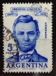 Sellos de America - Argentina -  Abraham Lincoln