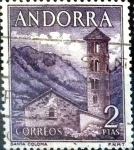 Stamps Andorra -  Intercambio dm1g2 0,50 usd 2 pta. 1963