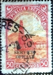 Stamps Argentina -  Intercambio 0,20 usd 50 cent. 1936