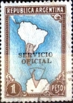 Stamps Argentina -  Intercambio 0,20 usd 1 peso 1951