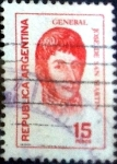 Stamps Argentina -  Intercambio 0,20 usd 15 pesos 1976