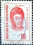 Stamps Argentina -  Intercambio 0,20 usd 15 pesos 1976