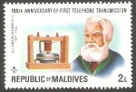 Stamps Maldives -  Alejandro Graham Bell