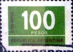 Stamps Argentina -  Intercambio 0,20 usd 100 pesos 1976