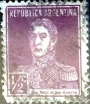 Stamps Argentina -  Intercambio 0,25 usd  1/2 cent. 1923