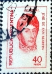 Stamps Argentina -  Intercambio 0,20 usd 40 pesos 1977