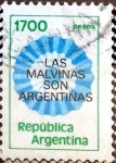 Stamps Argentina -  Intercambio 0,20 usd 1700 pesos. 1982