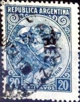 Stamps Argentina -  Intercambio 0,20 usd 20 cent. 1951