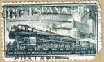 Stamps Spain -  Ferrocarril y Castillo de la Mota