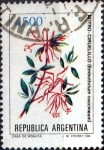 Stamps Argentina -  Intercambio 0,40 usd 500 australes 1989