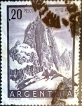 Stamps Argentina -  Intercambio 0,40 usd 20 pesos 1955