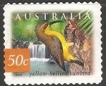 Sellos de Oceania - Australia -  yellow bellied sunbird