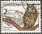 Stamps Czechoslovakia -  Asio otus-búho chico