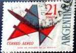 Stamps Argentina -  Intercambio nfb 0,55 usd 21 pesos. 1963