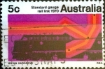 Stamps Australia -  Intercambio 0,20 usd 5 cent. 1970