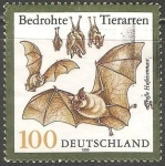 Stamps Germany -  Bedrohte tierarten- murcielago