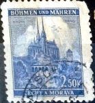 Stamps Czechoslovakia -  Intercambio 0,20 usd 2,50 k. 1941