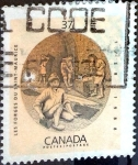 Stamps Canada -  Intercambio crxf2 0,20 usd 37 cent. 1988