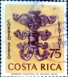 Stamps Costa Rica -  Intercambio dm1g2 0,20 usd 75 cent. 1963