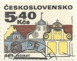 Stamps Czechoslovakia -  ARQUITECTURA POPULAR. POSUMAVÍ, EN CHEQUIA. YVERT CS 1836